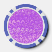 レトロヴィンテージスワーズラベンダーパープル ポーカーチップ (裏面)