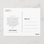 レトロヴィンテージス結婚クリプトありがとう ポストカード (裏面)