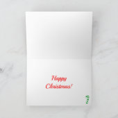 レトロヴィンテージセクシーピンナップガールアートクリスマスカード シーズンカード (内部)