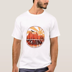 レトロヴィンテージセドナアリゾナハイキングサンセットドーンソ Tシャツ