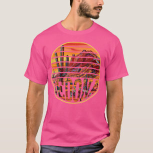レトロヴィンテージセドナアリゾナハイキングサンセットドーン Tシャツ