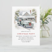 レトロヴィンテージセージファームトラッククリスマスパーティー 招待状 (スタンド正面)
