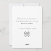 レトロヴィンテージセージファームトラッククリスマス企業の シーズンカード (裏面)