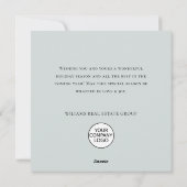 レトロヴィンテージセージファームトラッククリスマス企業の シーズンカード (裏面)