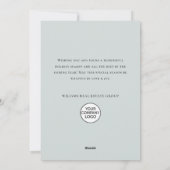 レトロヴィンテージセージファームトラッククリスマス企業の シーズンカード (裏面)