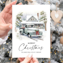 レトロヴィンテージセージファームトラッククリスマス企業の