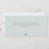 レトロヴィンテージセージファームトラッククリスマス企業の シーズンカード (裏面)