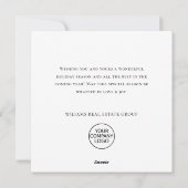 レトロヴィンテージセージファームトラッククリスマス企業の シーズンカード (裏面)