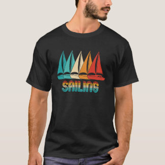 レトロヴィンテージセーリングボーツセーリングザシーズセーロ Tシャツ