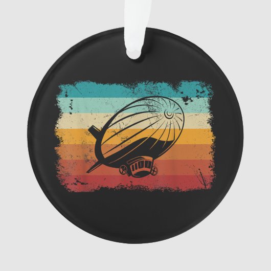 レトロヴィンテージゼッペリン飛行船ゼップリンL オーナメント (正面)