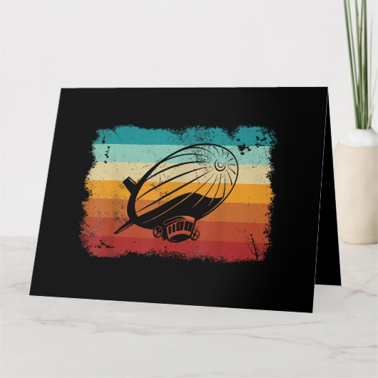 レトロヴィンテージゼッペリン飛行船ゼップリンL カード (正面)