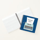 レトロヴィンテージタイプライターと紙カスタムデザイン ノートブック (内部)