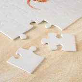 レトロヴィンテージタコ絞り染め水彩紫 ジグソーパズル (側面)