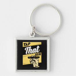 レトロヴィンテージタップダットアッシュおもしろいシガー引用文 キーホルダー