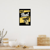 レトロヴィンテージタップダットアッシュおもしろいシガー引用文 ポスター (キッチン)