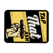 レトロヴィンテージタップダットアッシュおもしろいシガー引用文 マグネット (横)