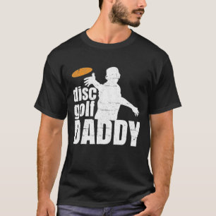 レトロヴィンテージダディーディスクゴルフ彼のためのフリスビー Tシャツ