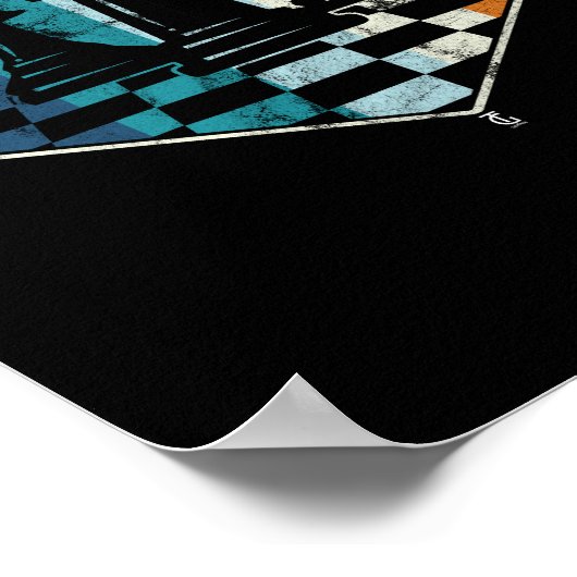 レトロヴィンテージチェスピースチェスマスタークラブ ポスター (角)