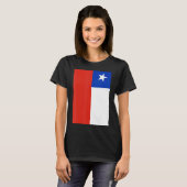 レトロヴィンテージチリ国旗 Tシャツ (正面フル)