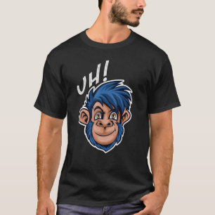レトロヴィンテージチンパンジーモンキーワイルドフォレスト Tシャツ