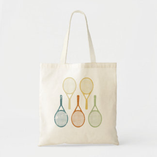 レトロヴィンテージテニスラケットラケットコーチプレーヤー トートバッグ