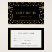 レトロヴィンテージデコギフト券 (正面&裏面)