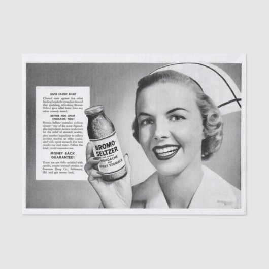 レトロヴィンテージデコパージュナースアート  薄葉紙 (正面)