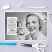 レトロヴィンテージデコパージュナースアート  薄葉紙 (クラフト)