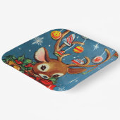 レトロヴィンテージトインデアクリスマスパーティープレート ペーパープレート (傾斜あり)