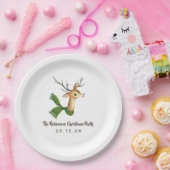 レトロヴィンテージトインデアクリスマスパーティー ペーパープレート (パーティー)