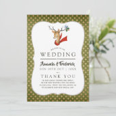 レトロヴィンテージトインデアクリスマス結婚式 プログラム (スタンド正面)