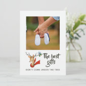 レトロヴィンテージトナカイベビー期待 案内状 (スタンド正面)