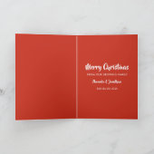 レトロヴィンテージトナカイベビー期待 案内状 (内部)