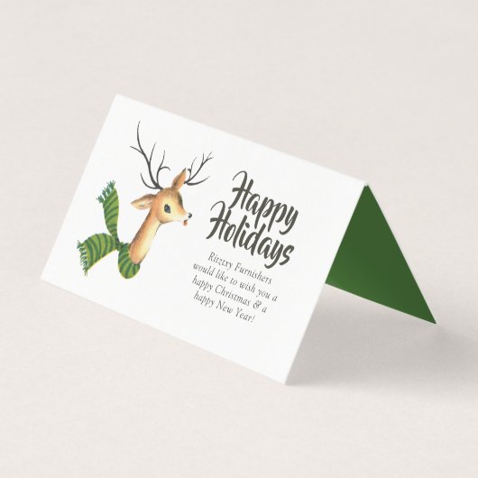 レトロヴィンテージトナカイ企業のクリスマス (正面)