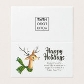 レトロヴィンテージトナカイ企業のクリスマス (外部フラット)