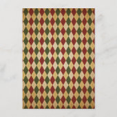 レトロヴィンテージトナカイ結婚クリスマスメニュー メニュー (裏面)