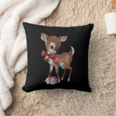 レトロヴィンテージトナディアピンククリスマスベビーシカ クッション (ブランケット)