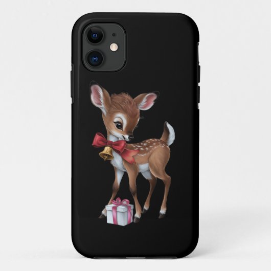 レトロヴィンテージトナディアピンククリスマスベビーシカ Case-Mate iPhoneケース (裏面)