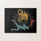 レトロヴィンテージトライアスロン ジグソーパズル (横)