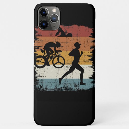 レトロヴィンテージトライアスロン Case-Mate iPhoneケース (裏面)