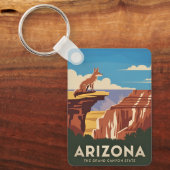 レトロヴィンテージトラベルアリゾナグランドキャニオン キーホルダー (正面)