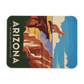 レトロヴィンテージトラベルアリゾナグランドキャニオン マグネット (横)