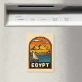 レトロヴィンテージトラベルエジプトピラミッドナイルリバー マグネット (インサイチュ (食洗機))