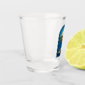 レトロヴィンテージトラベルクコモイタリアランドスケープ ショットグラス (左)