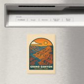 レトロヴィンテージトラベルグランドキャニオン国立公園 マグネット (インサイチュ (食洗機))