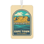 レトロヴィンテージトラベルケープタウン南アフリカ カーエアーフレッシュナー (裏面)