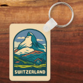レトロヴィンテージトラベルスイスマッターホルン キーホルダー (裏面)