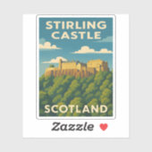 レトロヴィンテージトラベルスターリングキャッスルスコットランド シール (シート)