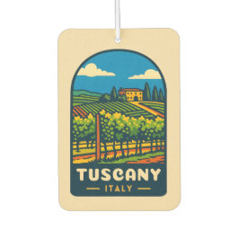 レトロヴィンテージトラベルタスカニーイタリアヴィンヤード カーエアーフレッシュナー