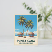 レトロヴィンテージトラベルプンタカナドミニカ共和国 ポストカード (スタンド正面)